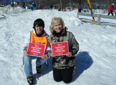 Barbara-lyn Morris and her grandson