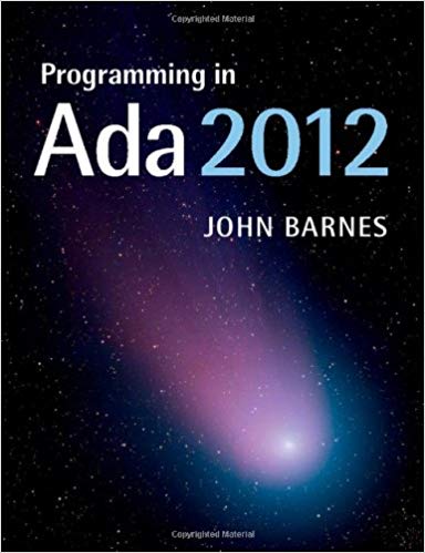 cover of 1st edition of Barnes’s Programming in Ada 2012