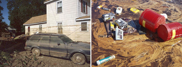 Hurricane Floyd damage