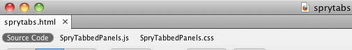 Source Code | SpryTabbedPanels.js | SpryTabbedPanels.css