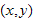 $(x,y)$
